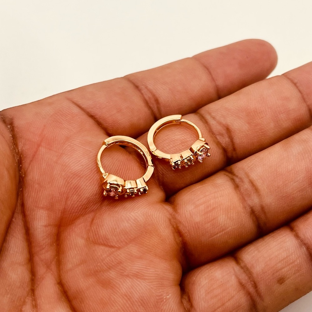 Gold filled earrings for women hoop design